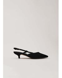 Phase Eight - Velvet Slingback Kitten Heels - Lyst