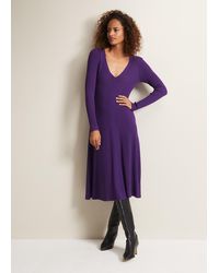 Phase Eight - 's Amberlyn Purple Fit And Flare Midi Dress - Lyst