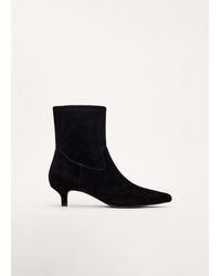 Phase Eight - Suede Kitten Heel Ankle Boot - Lyst