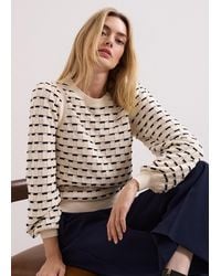 Phase Eight - Connie Textured Square Jumper - Lyst