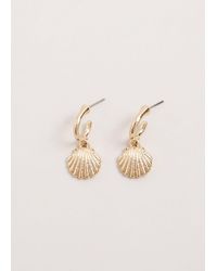 Phase Eight - Shell Hoop Earrings - Lyst