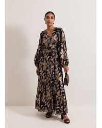 Phase Eight - Petite Ellio Silk Shimmer Maxi Dress - Lyst