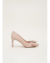 Phase Eight - Suede Bow Front Court Shoe - Lyst