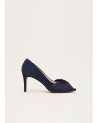 Phase Eight - Satin Twist Peeptoe Shoe - Lyst
