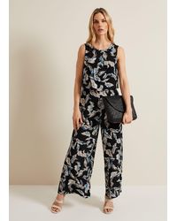 Phase Eight - Aubrey Leaf Print Jumpsuit - Lyst
