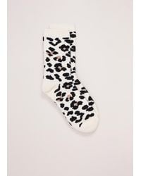 Phase Eight - Leopard Print Knitted Socks - Lyst