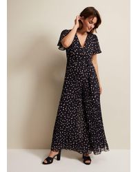 Phase Eight - Alexandra Spot Pleat Jumpsuit - Lyst
