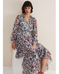 Phase Eight - 's Jada Leaf Print Tiered Maxi Dress - Lyst
