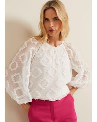 Phase Eight - 's Shayla Textured Blouse - Lyst