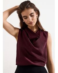Phase Eight - Arwen Sleeveless Cowl Neck Top - Lyst