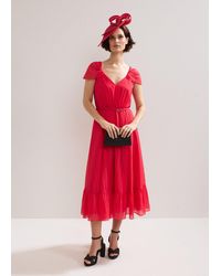 Phase Eight - Jen V Neck Midi Dress - Lyst