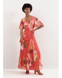 Phase Eight - Abigail Pleated Print Maxi Dress - Lyst