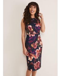 Phase Eight - Lorna Double Layer Scuba Dress - Lyst