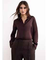 Phase Eight - Novie Satin Shirt - Lyst