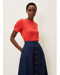 Phase Eight - 's Elspeth Pleat Sleeve Top - Lyst