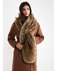 Phase Eight - Faux Fur Scarf - Lyst