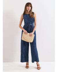 Phase Eight - Matilde Denim Jumpsuit - Lyst