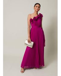 Phase Eight - Minnie One Shoulder Pleated Maxi Dress - Lyst
