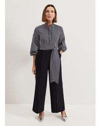Phase Eight - Bree Stripe Shirt Wide Leg Jumpsuit - Lyst