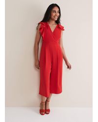Phase Eight - Petite Nicky Ruffle Jumpsuit - Lyst