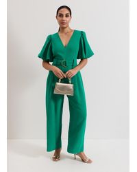 Phase Eight - Petite Margot Puff Sleeve Jumpsuit - Lyst