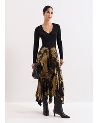 Phase Eight - Jenifer Foil Print Woven Hem Maxi Dress - Lyst