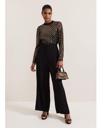 Phase Eight - Amelia Sequin Bodice Jumpsuit - Lyst