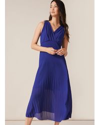 phase eight carmen pleated maxi dress
