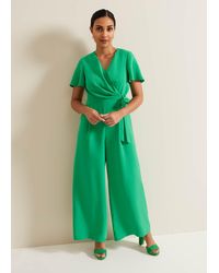 Phase Eight - 's Petite Julissa Green Wide Leg Jumpsuit - Lyst