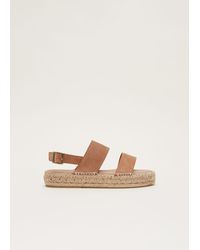 Phase Eight - Suede Chunky Sandals - Lyst