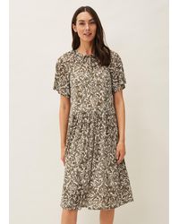 Phase Eight - Jemmy Leaf Print Swing Dress - Lyst