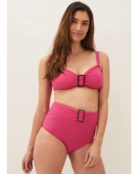 Phase Eight - Annabelle Textured Bikini Top - Lyst