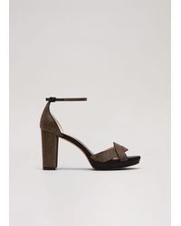 Phase Eight - Embellished Crossover Platform Sandal - Lyst