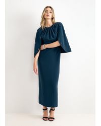 Phase Eight - Michelle Jewelled Cape Maxi Dress - Lyst