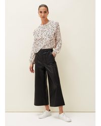 Phase Eight - 's Martha Faux Leather Culottes - Lyst