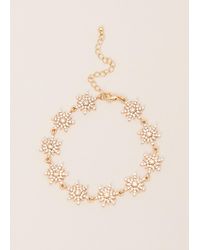 Phase Eight - Plated Snowflake Bracelet - Lyst