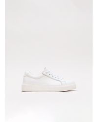 Phase Eight - Leather Flatform Trainers - Lyst