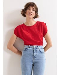 Phase Eight - Rina Drape Textured Sleeveless Top - Lyst