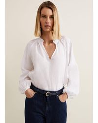 Phase Eight - Nova Linen Blouse - Lyst