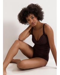 Phase Eight - Chocolate Textured Tankini Top - Lyst