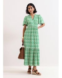 Phase Eight - Shakira Printed Jersey Midiaxi Dress - Lyst