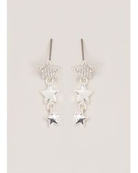 Phase Eight - Plated Star Drop Earring - Lyst