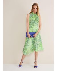 Phase Eight - Sophie Ditsy Midi Dress - Lyst
