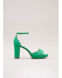 Phase Eight - Suede Crossover Platform Sandal - Lyst