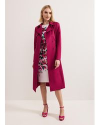 Phase Eight - Cheryl Long Fitted Trench Coat - Lyst