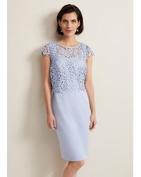 Phase Eight - 's Cressida Pleated Midi Dress - Lyst