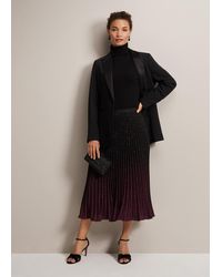 Phase Eight - Estella Ombre Pleated Midi Skirt - Lyst