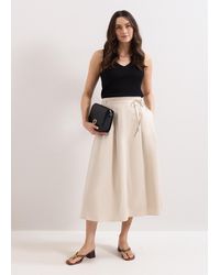 Phase Eight - Erin Cotton Poplin Midi Skirt - Lyst