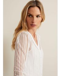 Phase Eight - Loraine Linear Burnout Top - Lyst