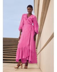 Phase Eight - Araminta Wrap Shimmer Maxi Dress - Lyst